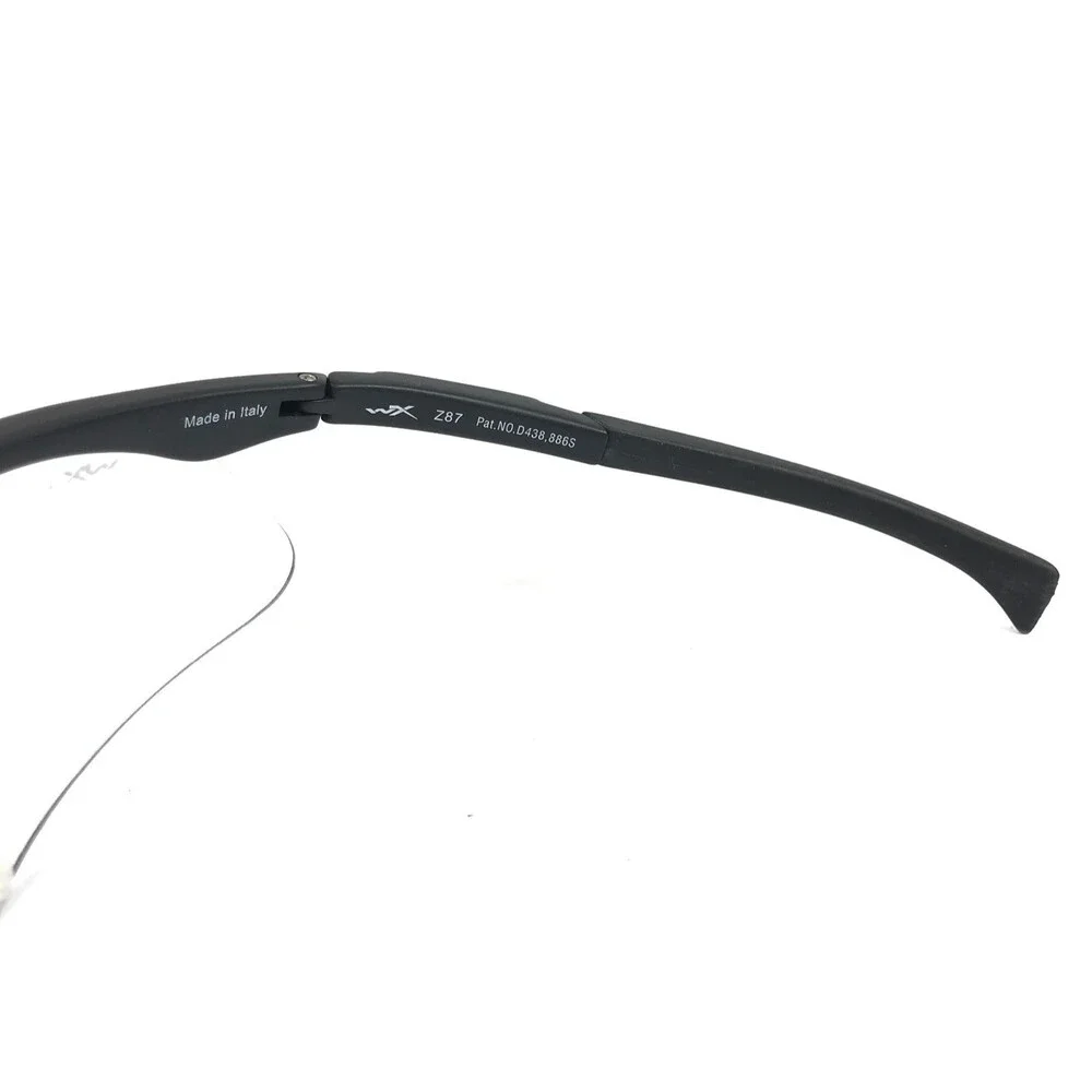 Wiley X Safety Sunglasses Z87 CE PT-1 Matte Black Shield Frames w Several Lenses